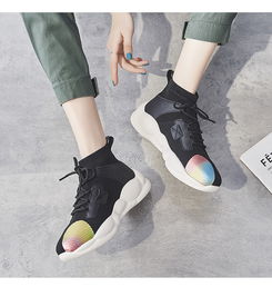 2019秋冬必備 透氣高幫彈力老爹鞋，網紅潮流的時尚運動首選